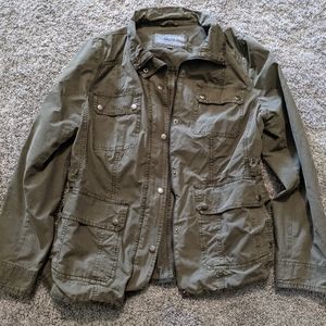 Green utility jacket like new